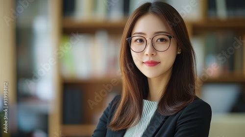 Korean business woman in office