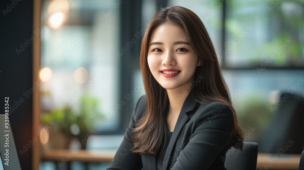 Korean business woman in office Korean business woman in office
