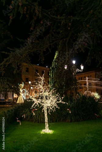 iluminación de navidad ciudad luces navidad 2024 photo