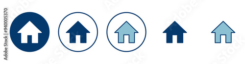 Home icon vector isolated on white background. House vector icon. Address