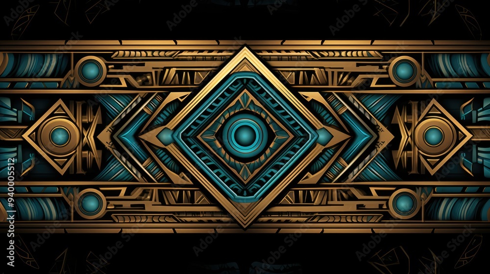 art deco mosaic