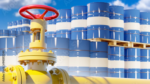 Oil supplies. Gas pipeline ...
