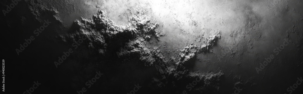 3D cartoon representation of a concrete surface with a grunge effect An illustration of a nebula the origin of stars Abstract black and white background 3D cartoon representation of a concrete surface with a grunge effect An illustration of a nebula the origin of stars Abstract black and white background