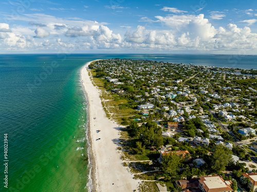 Aerial view of Anna Maria Island, Florida photo