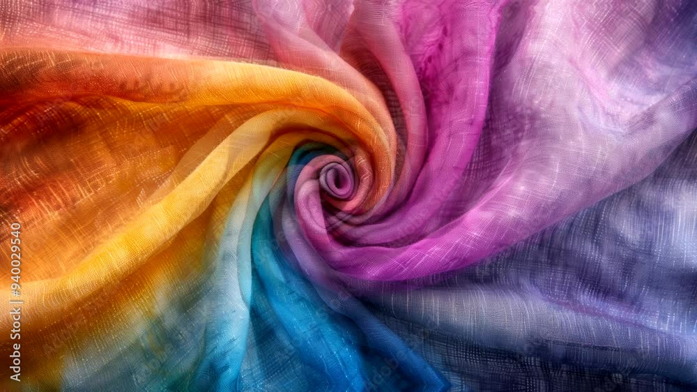 Colorful tie dye fabric swirl background with swirly pattern Colorful tie dye fabric swirl background with swirly pattern