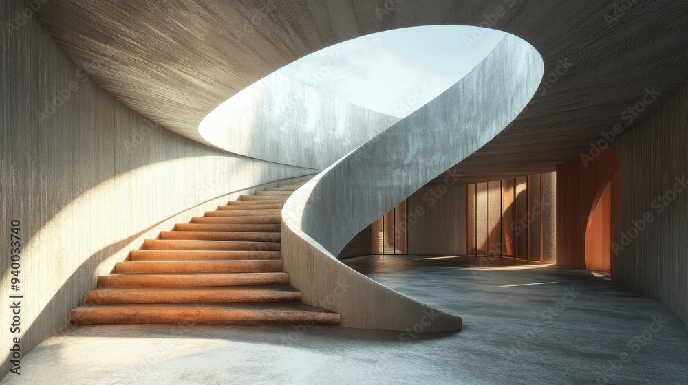 Obraz premium Abstract 3D architectural design and construction