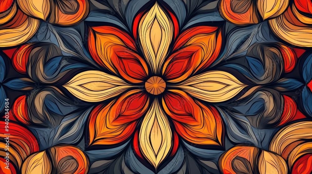 Abstract floral pattern illustration for background design Abstract floral pattern illustration for background design