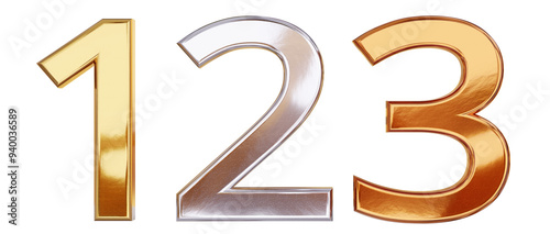 1 2 3 as first second and t...