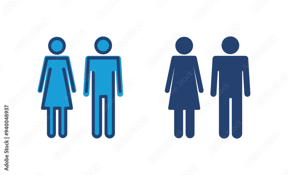 Man and woman icon vector. male and female symbol Man and woman icon vector. male and female symbol