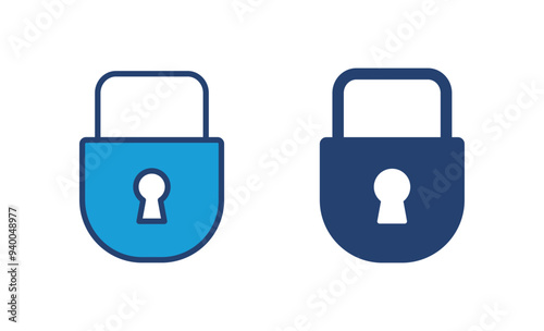 Lock icon vector. Padlock icon vector. Encryption icon. Security symbol