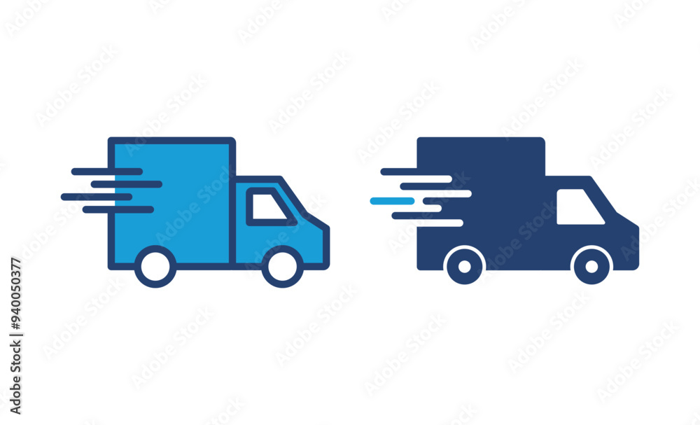 Fast shipping delivery truck icon vector. Delivery truck icon. fast delivery icon Fast shipping delivery truck icon vector. Delivery truck icon. fast delivery icon