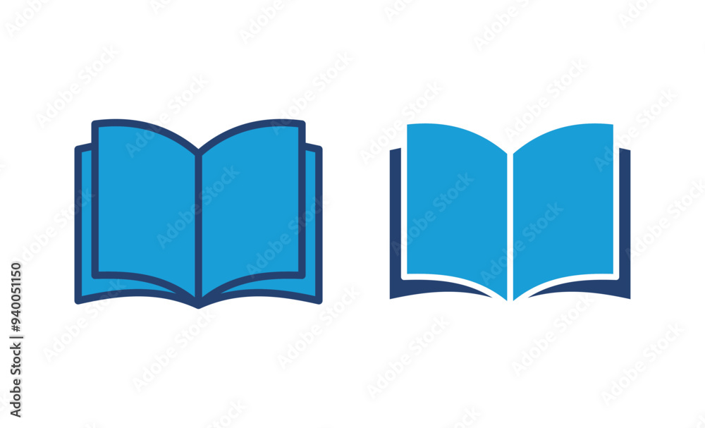 Book icon vector. open book icon vector. ebook icon Book icon vector. open book icon vector. ebook icon
