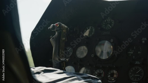 control lever of an helicopter