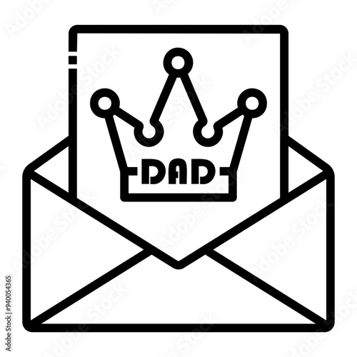 fathers Line Icon