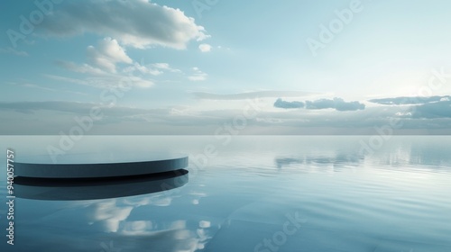 Elegant Minimalist Podium by Tranquil Waters