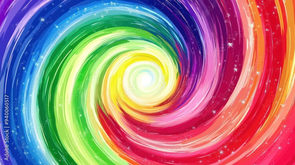 Abstract Colorful Swirling Pattern Abstract Colorful Swirling Pattern