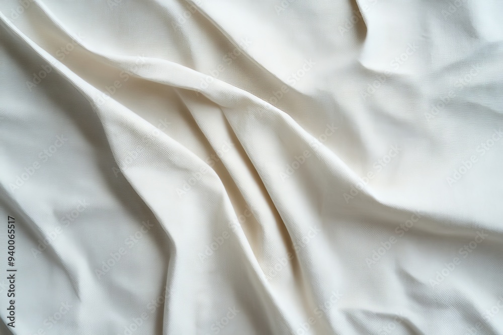 Close-up of soft, beige fabric with gentle folds and creases, creating a luxurious and elegant texture, perfect for backgrounds and designs. Close-up of soft, beige fabric with gentle folds and creases, creating a luxurious and elegant texture, perfect for backgrounds and designs.