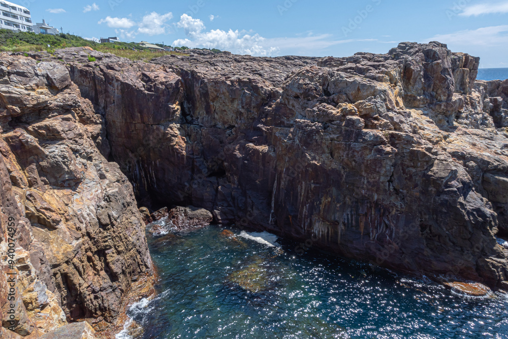 Obraz premium 和歌山 南紀白浜の三段壁の風景 日本