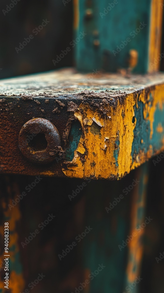 Rusty artistic beauty, color nature, the beauty of time precipitation