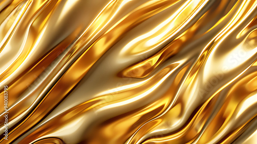 Photo abstract gold background with smooth lines