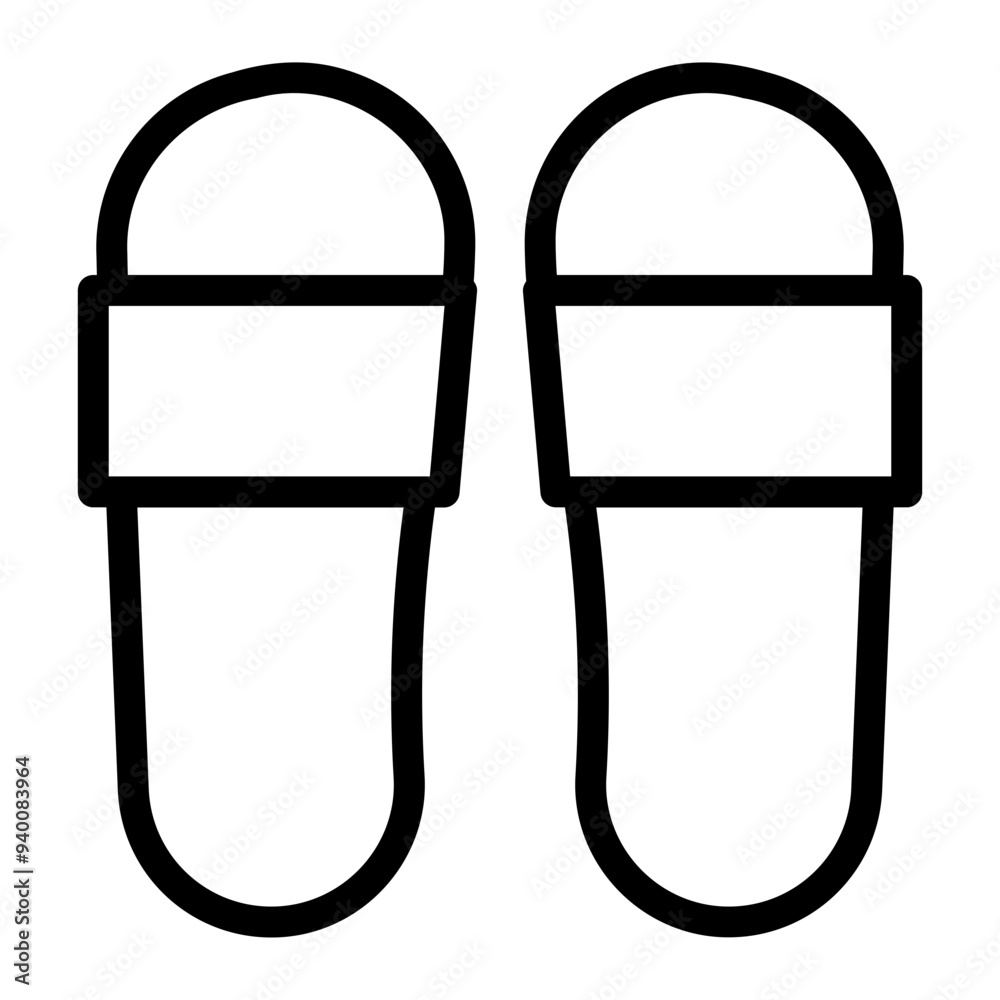 sandals Line Icon
