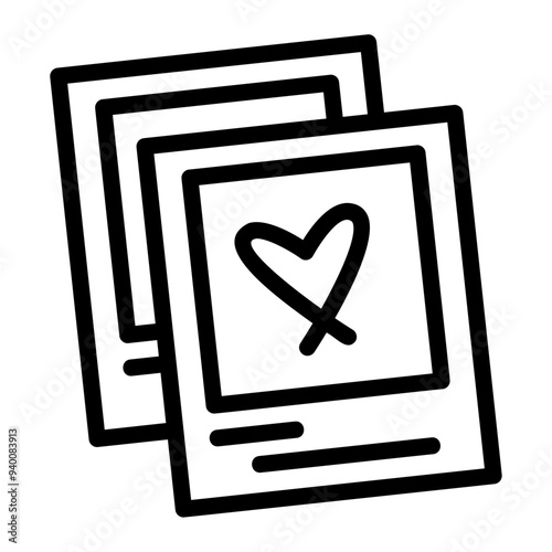 polaroid Line Icon
