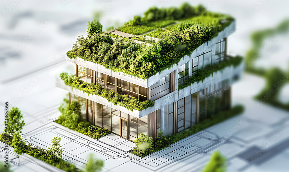 3d Environmental Sustainability in Construction Blueprints ...