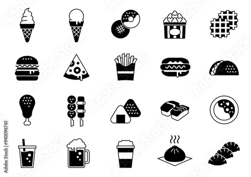 飲食アイコン02　Food and Beverage Icons