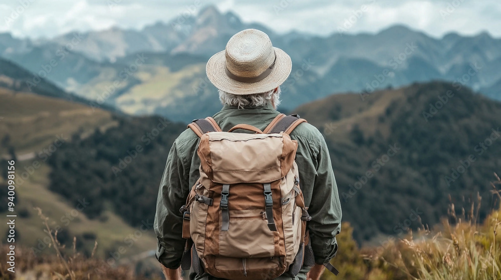 A man wearing a straw hat A man wearing a straw hat