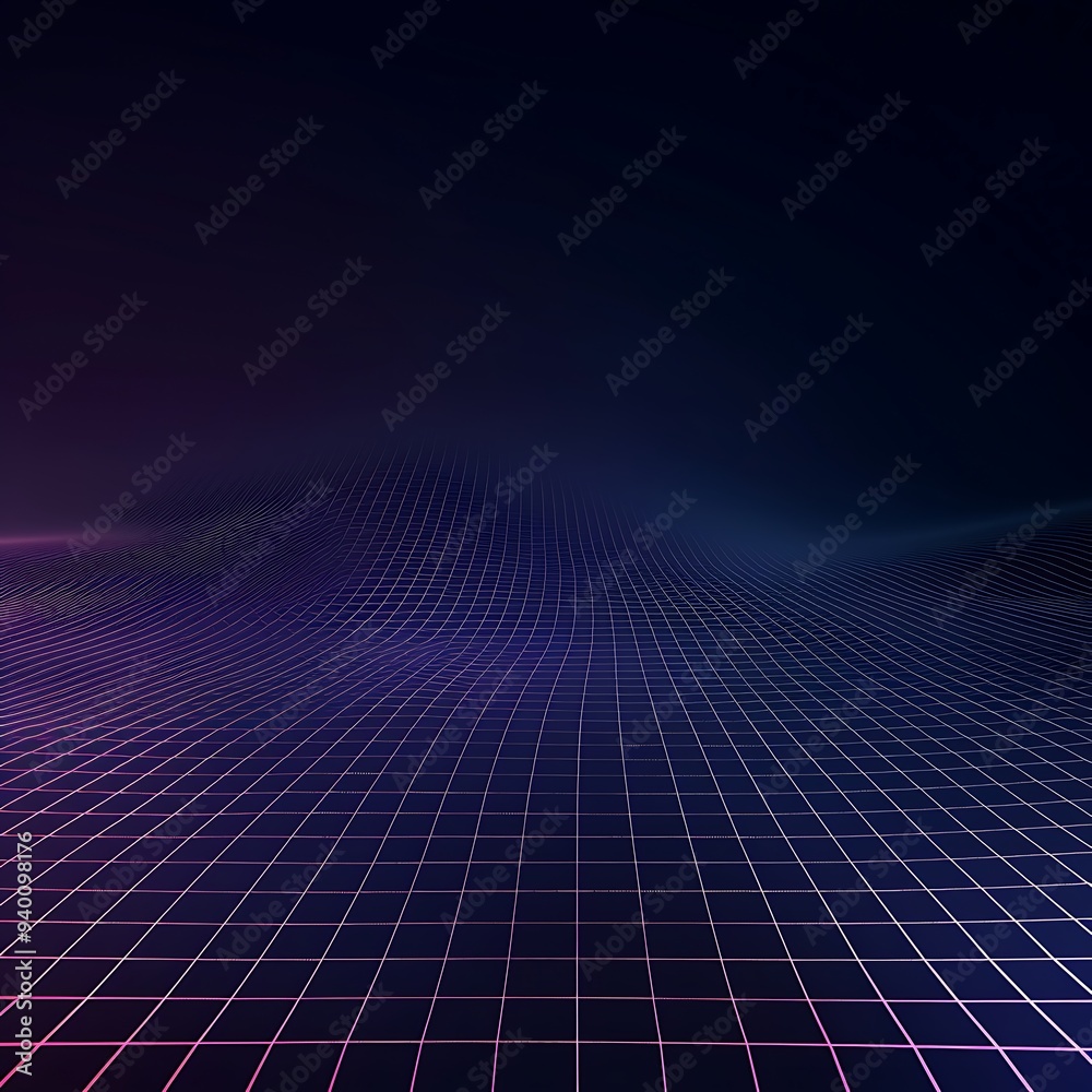 A minimalist digital grid with thin white lines forming a grid pattern on a gradient background transitioning from dark blue to black, evoking a modern digital environment. 8k UHD, suitable A minimalist digital grid with thin white lines forming a grid pattern on a gradient background transitioning from dark blue to black, evoking a modern digital environment. 8k UHD, suitable