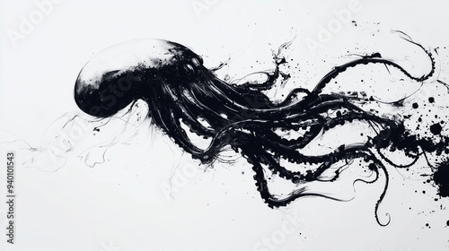 ink-splatter style depictio...