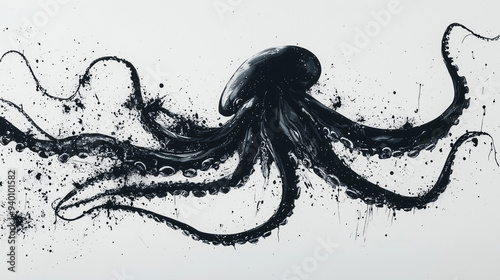 ink-splatter style depictio...