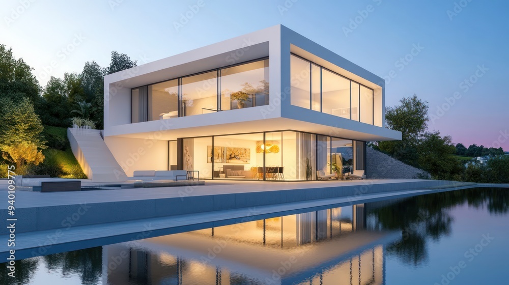 Modern House with Pool and Stunning View Modern House with Pool and Stunning View