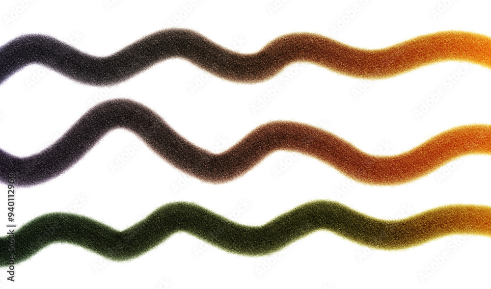 Fototapeta premium Neon gradient texture bright lines texture, realistic cutout on transparent background. Spray gradient lines texture overlay.