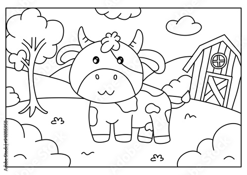 Cute cow coloring pages are a delightful activity for kids and adults, boosting creativity, fine motor skills, and imagination with charming cow designs