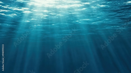 Sunbeams Under the Ocean