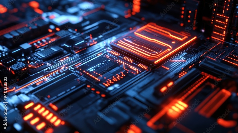 Abstract Digital Circuitry Abstract Digital Circuitry