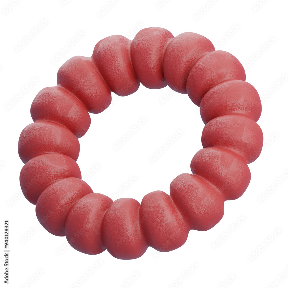 Obraz premium Ring Clay 3D Abstract