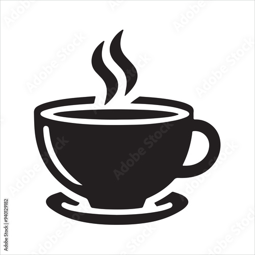 vector silhouette of a tea pot icon