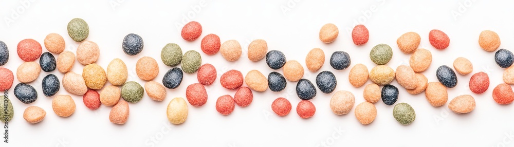 A vibrant collection of assorted seeds displayed on a clean white surface, showcasing their diverse colors and textures. A vibrant collection of assorted seeds displayed on a clean white surface, showcasing their diverse colors and textures.