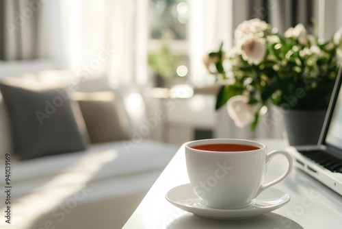 Morning Tea in a Cozy Home