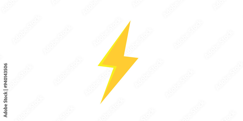 Energy icon. Lightning bolt icon. Isolated yellow energy sign. Flash icon. vector Energy icon. Lightning bolt icon. Isolated yellow energy sign. Flash icon. vector
