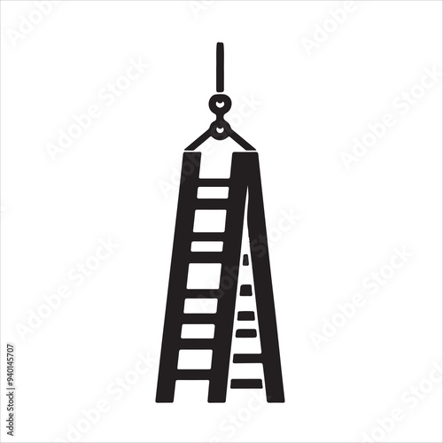 Leaning Ladder vector illustration