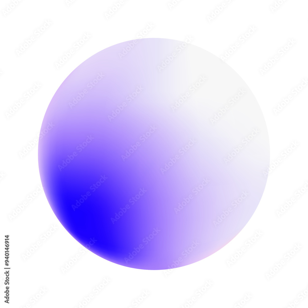 Gradient round geometric shape illustration on white background Gradient round geometric shape illustration on white background