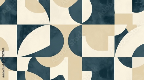  モダンな幾何学模様の背景24