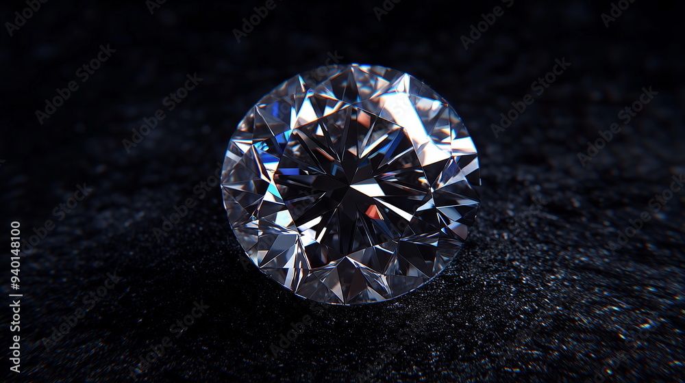 close up photo of Diamond on black background close up photo of Diamond on black background