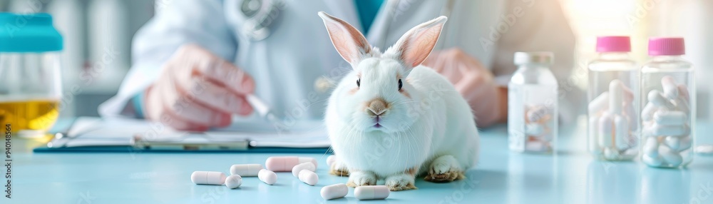 Rabbit at the Veterinarian Rabbit at the Veterinarian