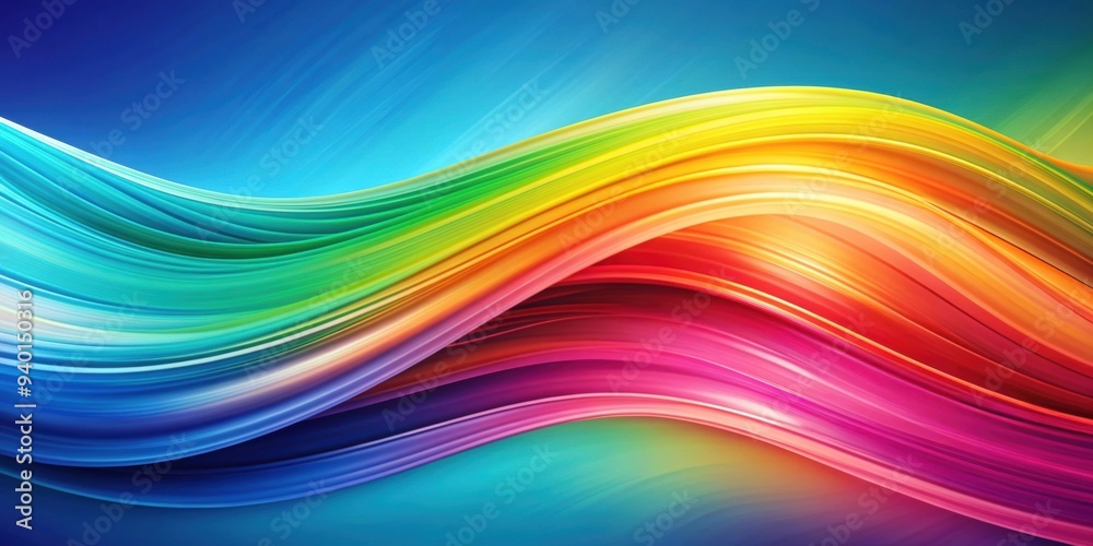 Obraz premium Abstract colorful background with flowing waves, abstract, colorful, background, waves, vibrant, dynamic, movement, flowing