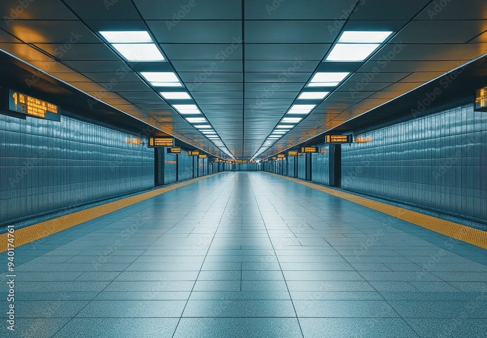 Subway Platform Perspective Subway Platform Perspective