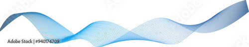 abstract wavy gradient lines for technology and science
